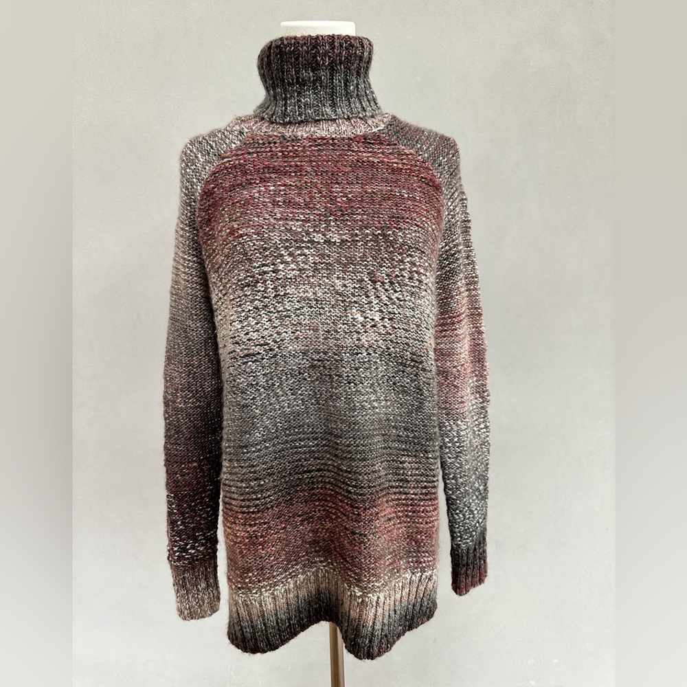 Prana Turtleneck Wool Blend Knit Sweater